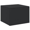 Outdoor Storage Box, Water Resistant Inner Bag 32 Inch Black PE Rattan