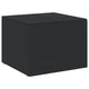 Outdoor Storage Box, Water Resistant Inner Bag 32 Inch Black PE Rattan
