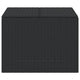 Outdoor Storage Box Water Resistant Inner Bag 32 Inch Black PE Rattan BM325907