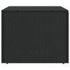 Outdoor Storage Box Water Resistant Inner Bag 32 Inch Black PE Rattan BM325907