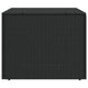 Outdoor Storage Box Water Resistant Inner Bag 32 Inch Black PE Rattan BM325907