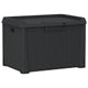 Outdoor Storage Box, 33 Gallon Capacity 29 Inch Weather Resistant Gray