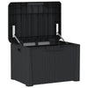Outdoor Storage Box 33 Gallon Capacity 29 Inch Weather Resistant Gray BM325908