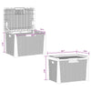 Outdoor Storage Box 33 Gallon Capacity 29 Inch Weather Resistant Gray BM325908