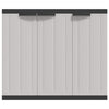 Outdoor Storage Cabinet with Shelves 38 Inch Gray Weather Resistant BM325909