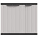 Outdoor Storage Cabinet with Shelves 38 Inch Gray Weather Resistant BM325909