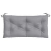 Claire Outdoor Cushion for Bench Set of 2 39in Gray Tufted Oxford BM325915