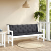 Claire Outdoor Cushion for Bench, 71 Inch, Black Tufted Oxford Fabric