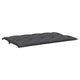 Claire Outdoor Cushion for Bench, 59 Inch, Dark Gray Tufted Oxford
