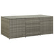Outdoor Storage Box with Gas Lift, 71 Inch Rectangular, Gray Rattan
