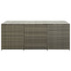 Outdoor Storage Box with Gas Lift 71 Inch Rectangular Gray Rattan BM325921