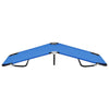 Zena Outdoor Foldable Sun Chaise Lounger 75inch Steel Blue Polyester BM325922