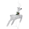 Outdoor 4 Reindeer n Sleigh Christmas Decoration 100 LEDs Cool White BM325925