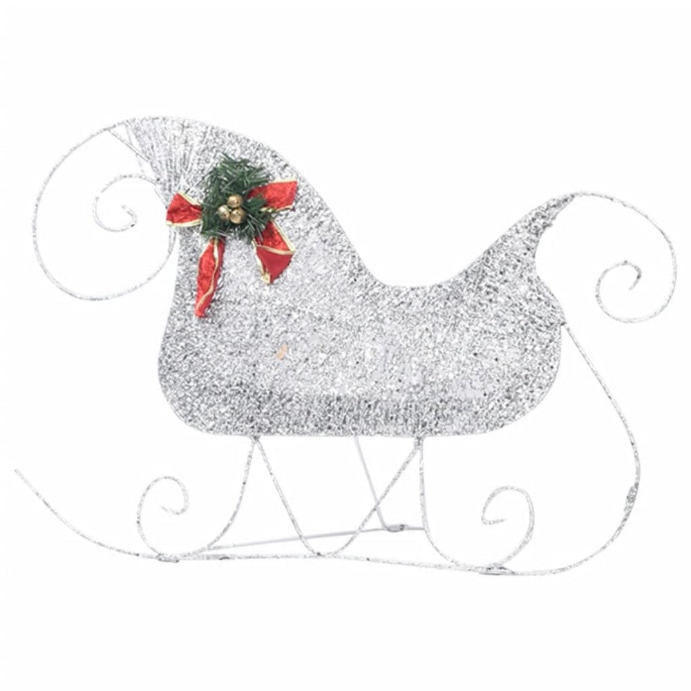 Outdoor 4 Reindeer n Sleigh Christmas Decoration 100 LEDs Cool White BM325925