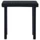 Outdoor Side End Tea Table 16 Inch Steel Square Black Poly Rattan BM325932