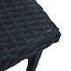 Outdoor Side End Tea Table 16 Inch Steel Square Black Poly Rattan BM325932