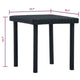 Outdoor Side End Tea Table 16 Inch Steel Square Black Poly Rattan BM325932