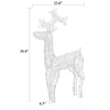 Outdoor Reindeer Christmas Decoration 90 Cool White LEDs Acrylic BM325938