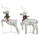 6 Reindeers Outdoor Christmas Decor 8 Light Effects 120 Gold LEDs BM325940
