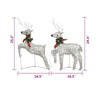 6 Reindeers Outdoor Christmas Decor 8 Light Effects 120 Gold LEDs BM325940