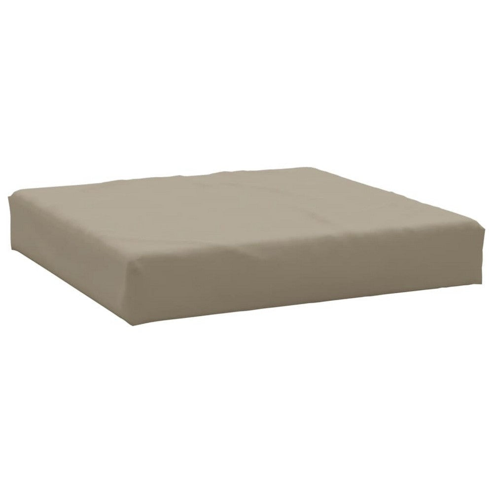 Paom 3pc Outdoor Pallet Cushions Hollow Fiber Taupe Oxford Fabric BM325942