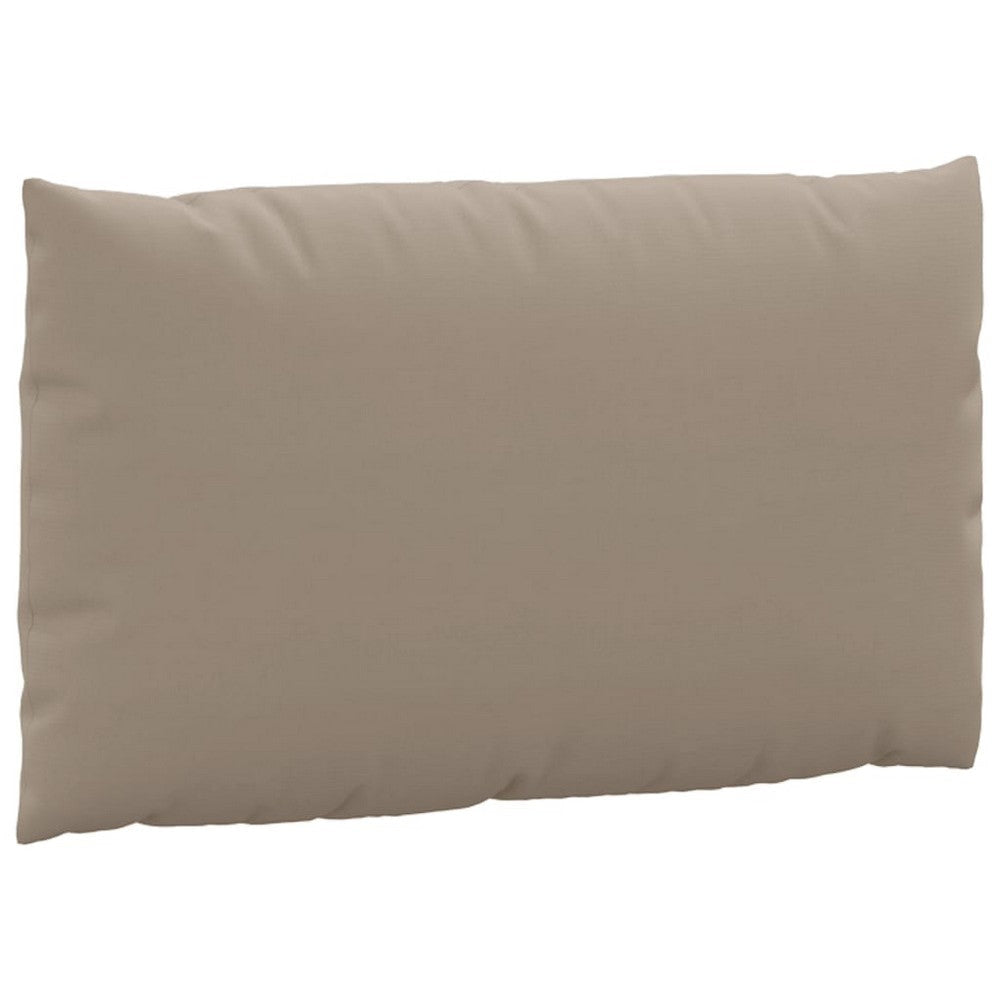 Paom 3pc Outdoor Pallet Cushions Hollow Fiber Taupe Oxford Fabric BM325942