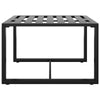 Outdoor Coffee Table with 24 Inch Slatted Top Dark Gray Aluminum BM325948