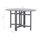 Oval Outdoor Dining Table Foldable Design 48 Inch Gray Acacia Wood BM325949