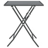 Zofi Outdoor Dining Breakfast Bistro Table Foldable Mesh Top Gray BM325951