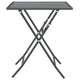 Zofi Outdoor Dining Breakfast Bistro Table Foldable Mesh Top Gray BM325951