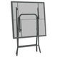 Zofi Outdoor Dining Breakfast Bistro Table Foldable Mesh Top Gray BM325951