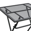 Zofi Outdoor Dining Breakfast Bistro Table Foldable Mesh Top Gray BM325951