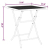 Zofi Outdoor Dining Breakfast Bistro Table Foldable Mesh Top Gray BM325951