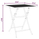Zofi Outdoor Dining Breakfast Bistro Table Foldable Mesh Top Gray BM325951
