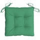 Zia Outdoor Cushion for Chair Set of 4 Non-Slip Ropes Green Fabric BM325954