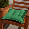 Zia Outdoor Cushion for Chair Set of 4, Non-Slip Ropes, Green Fabric