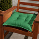 Zia Outdoor Cushion for Chair Set of 4, Non-Slip Ropes, Green Fabric