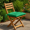 Zia Outdoor Cushion for Chair Set of 4, Non-Slip Ropes, Green Fabric