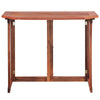 Outdoor Bistro Table Foldable Design 35 Inch Brown Solid Acacia Wood BM325970