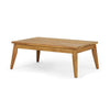 Oud 4pc Outdoor Sofa Set, Woven Rope Design, Natural Brown Acacia Wood