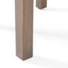 Elin Side End Table, 20" Slatted Square Top, Taupe Brown Acacia Wood