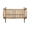 Outdoor Rocking Loveseat Bench, 50 Inch, Natural Brown Acacia Wood