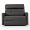 Power Recliner Chair, Oversize Wide Seat, Tufted Slate Gray Microfiber