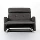 Power Recliner Chair, Oversize Wide Seat, Tufted Slate Gray Microfiber