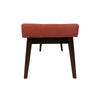 Lam Accent Ottoman Bench 44’’ Button Tufted Design Coral Orange BM325992