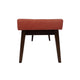 Lam Accent Ottoman Bench 44’’ Button Tufted Design Coral Orange BM325992