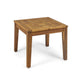 Bops Outdoor Side End Table 20’’ Square Natural Brown Acacia Wood BM325996