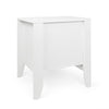 Crown Bedside Nightstand 21’’ 1 Drawer and Compartment White MDF BM325997