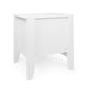 Crown Bedside Nightstand 21’’ 1 Drawer and Compartment White MDF BM325997