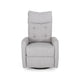 Manual Glider Swivel Recliner Chair Tufted Split Design Light Gray BM325999